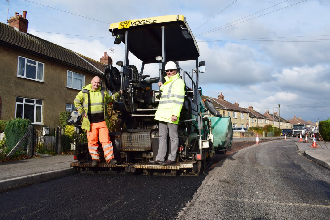 Cllr Hughes resurfacing image