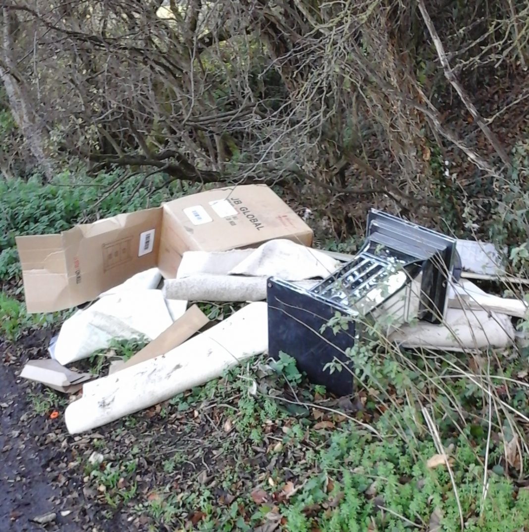 London Road fly-tip