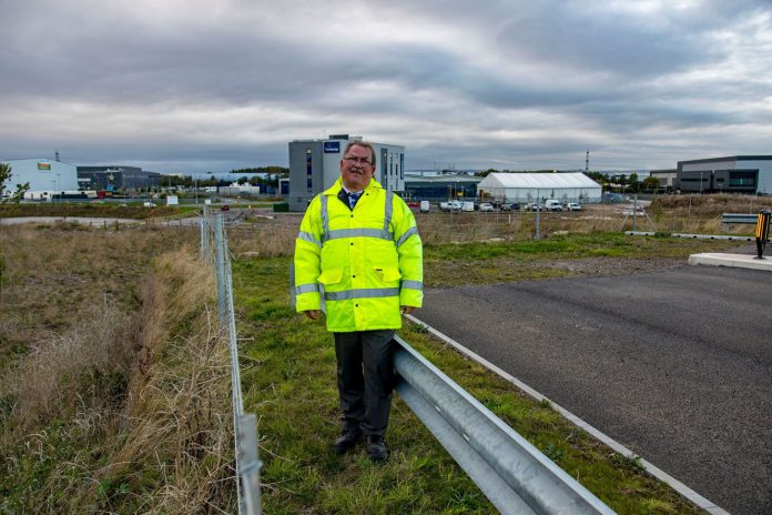 Councillor Steve Reade at the M49 junction