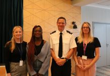 Kirsty Stokes, senior commissioning and policy officer for Avon and Somerset Police & Crime Commissioner; Eni Abiose, Next Link; Superintendent Dickon Turner; and Zoey Pether, Drive South Gloucestershire project lead.