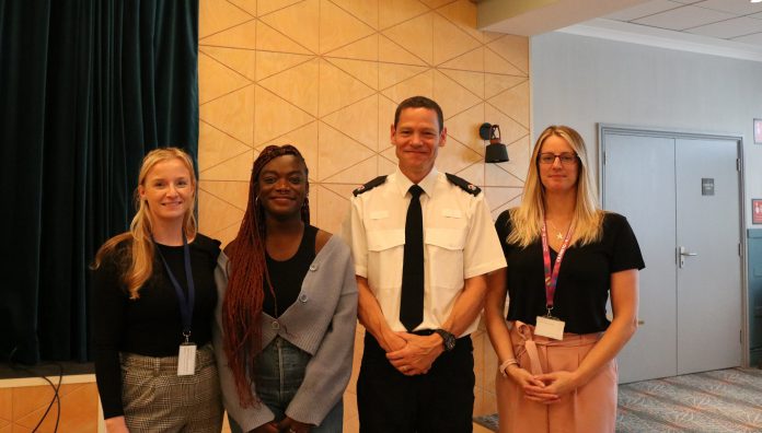 Kirsty Stokes, senior commissioning and policy officer for Avon and Somerset Police & Crime Commissioner; Eni Abiose, Next Link; Superintendent Dickon Turner; and Zoey Pether, Drive South Gloucestershire project lead.