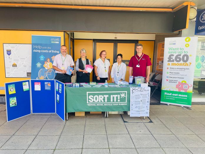 officers from South Gloucestershire Council’s customer services and waste and recycling teams