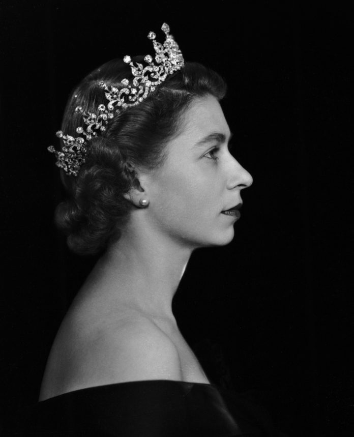 A portrait of The Queen taken in 1952