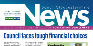 The front cover of the October edition of South Gloucestershire News