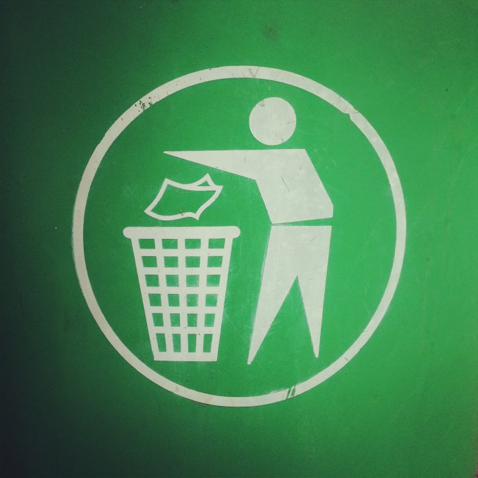 Symbol of a rubbish bin