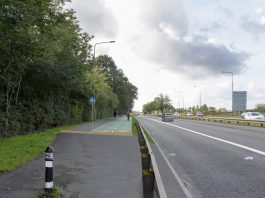 Illustration of how the improvements could look near the Bromley Heath Viaduct on the A4174
