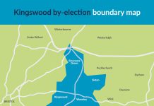 Kingswood by-election constituency map
