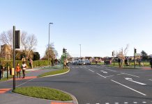 An illustration of how Beesmoor Road/Badminton junction in Coalpit Heath could look.