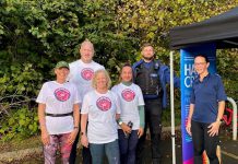 Councillor Ian Boulton (back left) joins members of South Gloucestershire Council’s Community Safety Team and neighbourhood Police Officers at Pomphrey Hill Parkrun for National Hate Crime Awareness Week