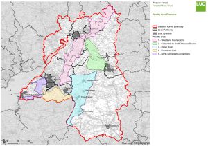 Map of the Western Forest priority areas