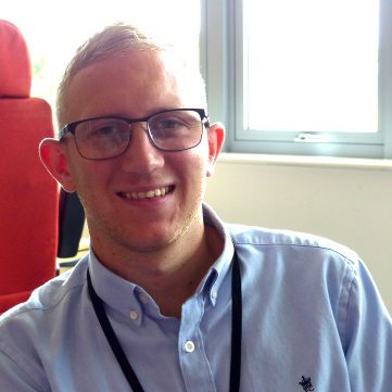 Photo of one of our social workers, Callum