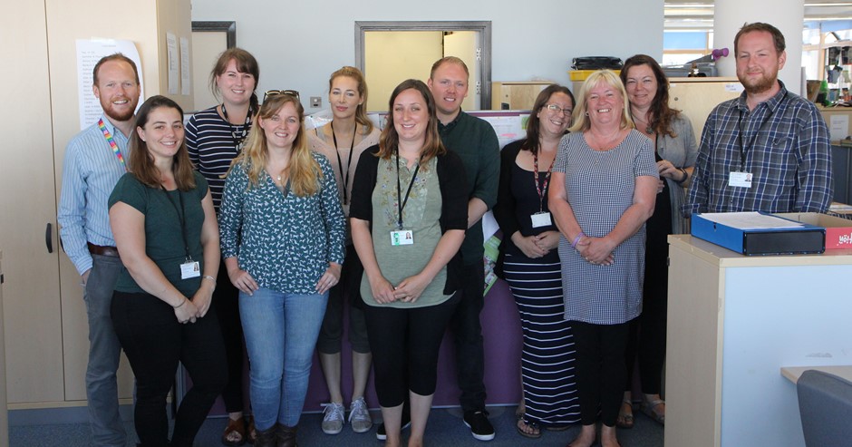 Photo of team of social workers from South Gloucestershire Council
