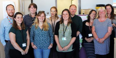 Photo of a team of South Gloucestershire Council social workers