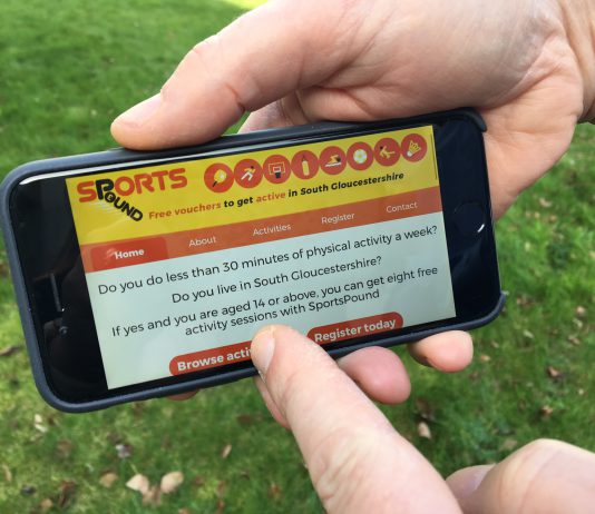 SportsPound microsite on a mobile device