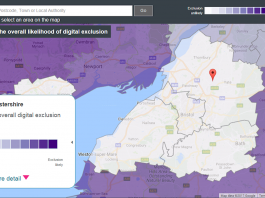 Digital inclusion heatmap tool - courtesy of The Tech Partnership