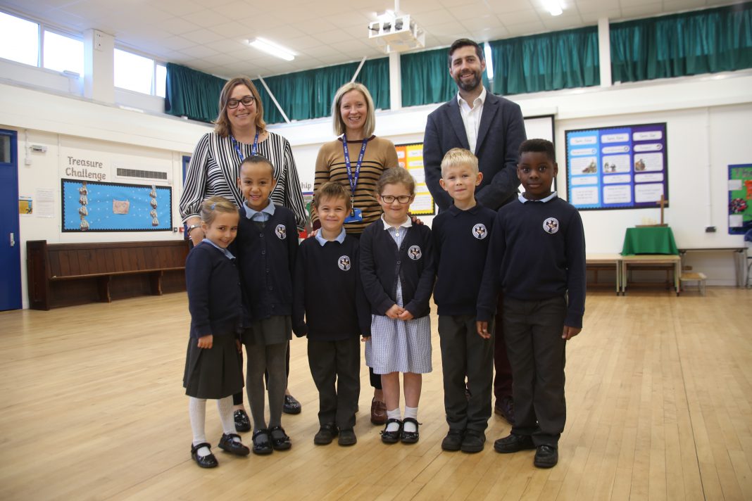 Cllr Savage at Christ Church Infants School