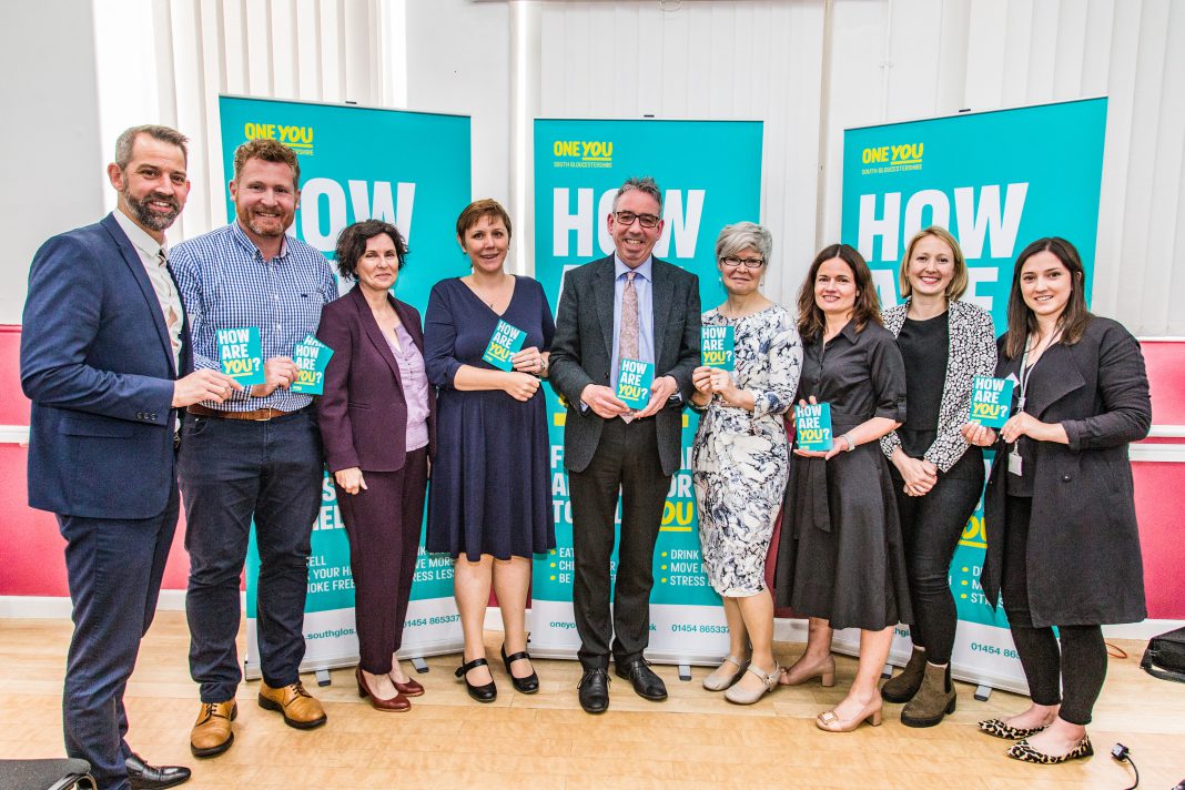 Duncan Selbie with Sara Blackmore the Director of Public Health for South Gloucestershire Council, and the One You South Gloucestershire team