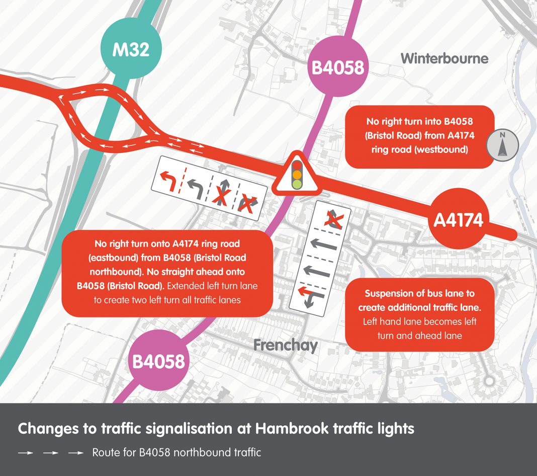 Hambrook Air Quality Traffic movements map