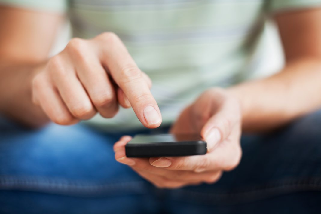 Man with smartphone