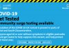 Covid-19 Get Tested - community surge testing available - A mutation of the Covid-19 UK variant is present in parts of Bristol and South Gloucestershire. Everyone aged 16 or over without symptoms in eligible postcodes should get tested to help suppress this variant, and help protect their loved ones.