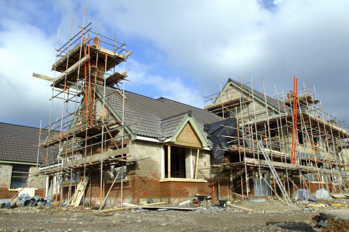 A house under construction