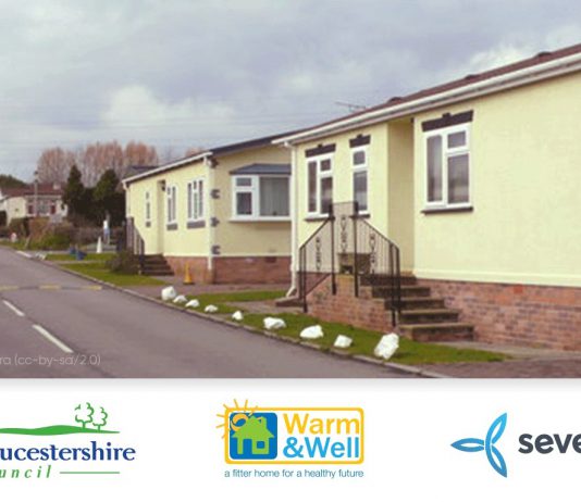 An image of park homes in South Gloucestershire