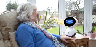 Social care and companion robot service GenieConnect® being used