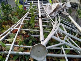 An image of green waste on a trailer
