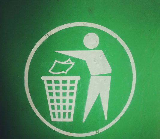 Symbol of a rubbish bin