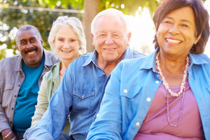 Older people smiling