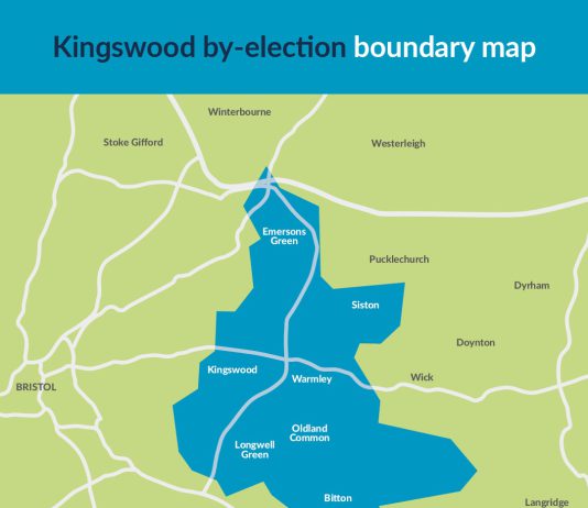 Kingswood by-election constituency map
