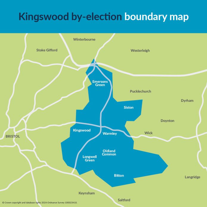 Kingswood by-election constituency map