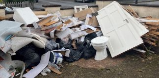 Waste associated with the Parker fly-tip prosecution.