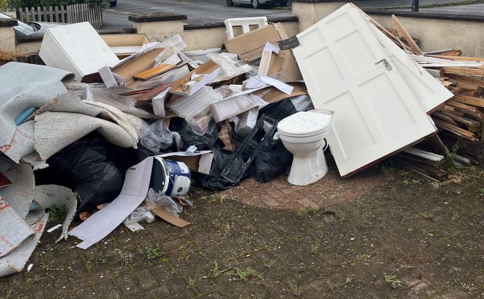 Waste associated with the Parker fly-tip prosecution.
