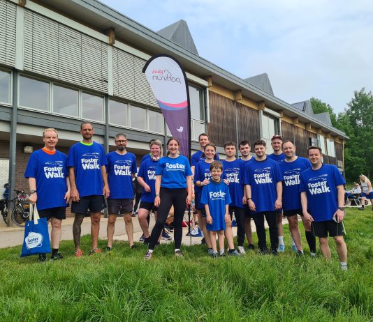 South Gloucestershire Council staff members, their families and supporters who took part in the Parkrun to raise awareness of the need for more foster carers in the district.
