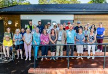 Cabinet member for communities and local place Councillor Sean Rhodes, partner lead member Councillor Jayne Stansfield, members of the Friends of Page Park, representatives from disability charities, Warmley Park School and local councillors at the opening of the new toilet facilities in Page Park