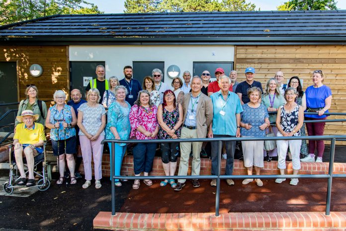 Cabinet member for communities and local place Councillor Sean Rhodes, partner lead member Councillor Jayne Stansfield, members of the Friends of Page Park, representatives from disability charities, Warmley Park School and local councillors at the opening of the new toilet facilities in Page Park