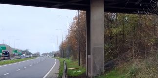 Litter alongside the A4174 ring road