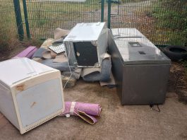 Fly-tipped waste