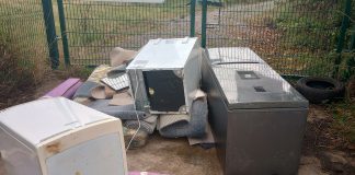 Fly-tipped waste
