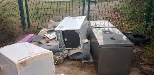 Fly-tipped waste