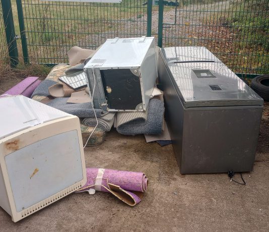 Fly-tipped waste
