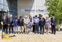 Armed Forces Day flag raising ceremony