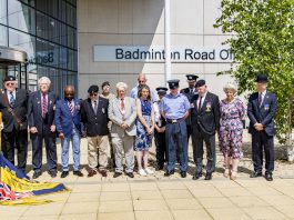 Armed Forces Day flag raising ceremony