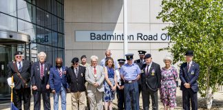 Armed Forces Day flag raising ceremony