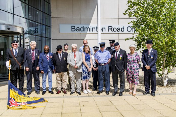 Armed Forces Day flag raising ceremony