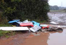 Fly-tipping at Hambrook Lane
