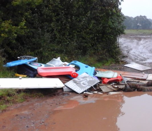 Fly-tipping at Hambrook Lane