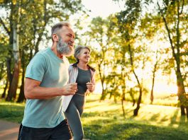 People running and being active.