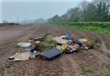 Fly-tipped waste